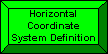 Horizontal Coordinate System Definition button