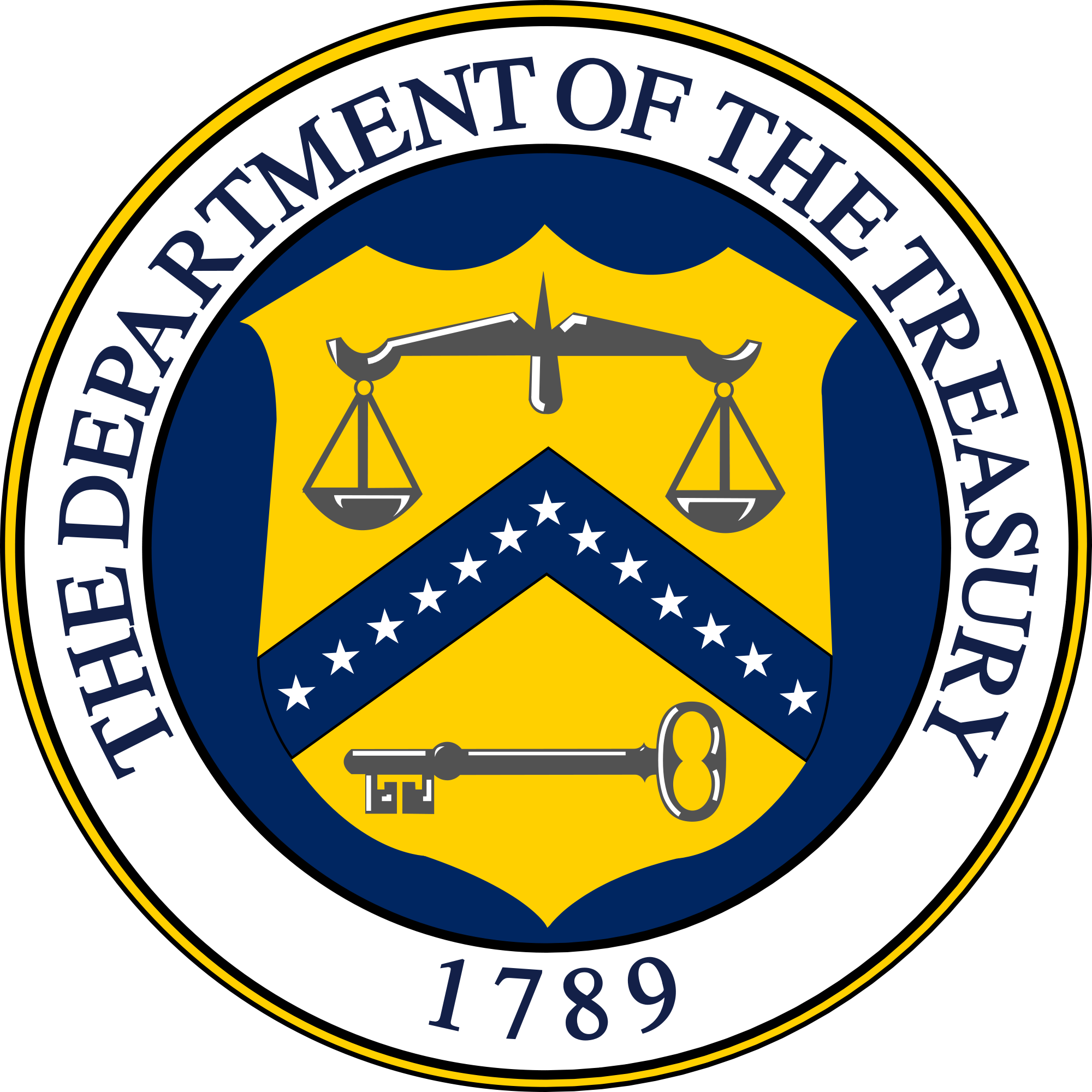 Department of the Treasury Logo